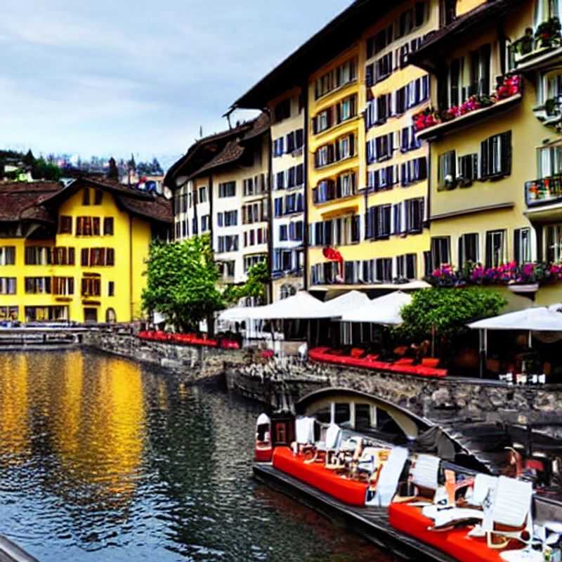 Vue panoramique de Zurich, Suisse, baignée de soleil estival, illustrant l'élégance et le luxe qui en font une destination prisée pour les vacances d'été.