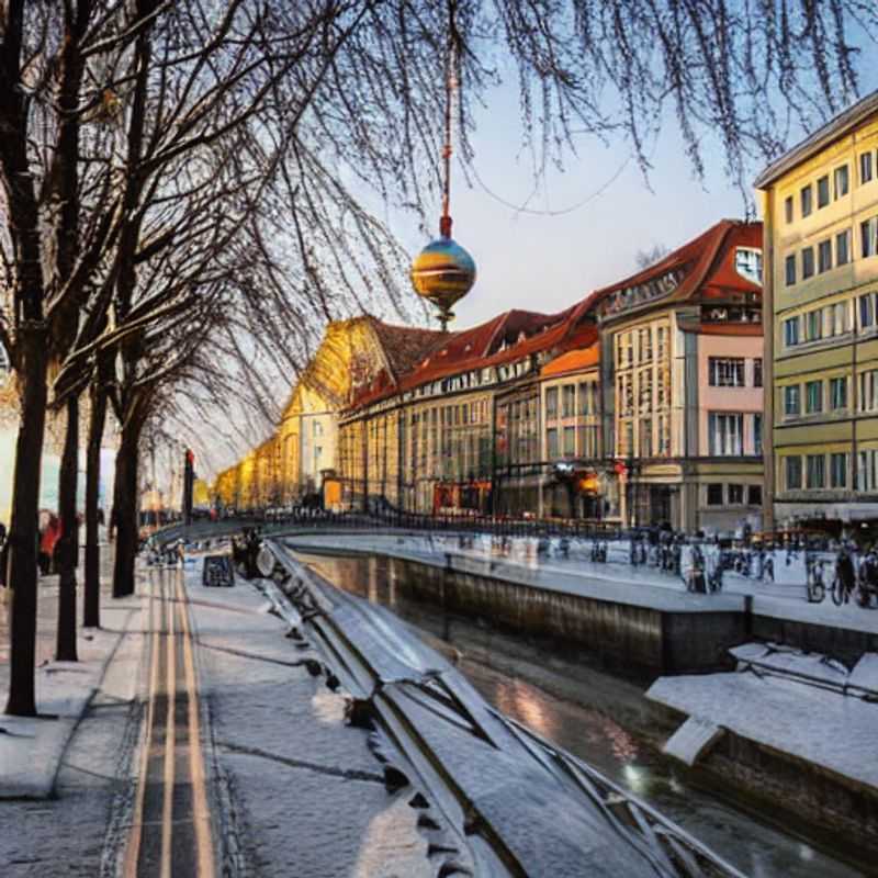 Deux couples explorant les trésors de Berlin, Allemagne lors de leurs luxueuses vacances estivales, se délectant des plaisirs que la ville a à offrir.