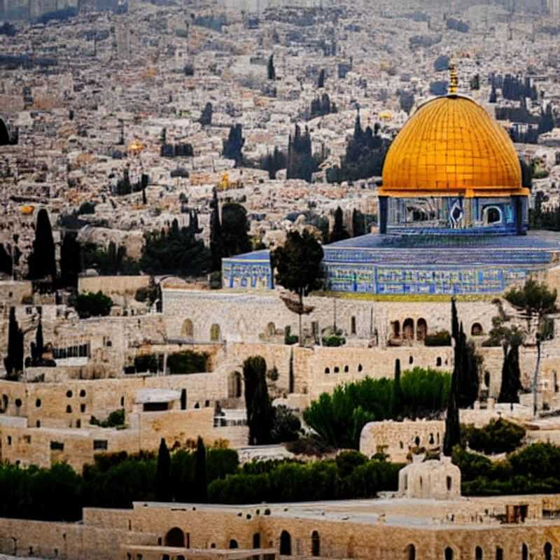 Jérusalem, Israël : Une vue ensoleillée de la Vieille Ville, où le luxe moderne rencontre l'histoire millénaire, soulignant le potentiel d'un séjour estival raffiné.