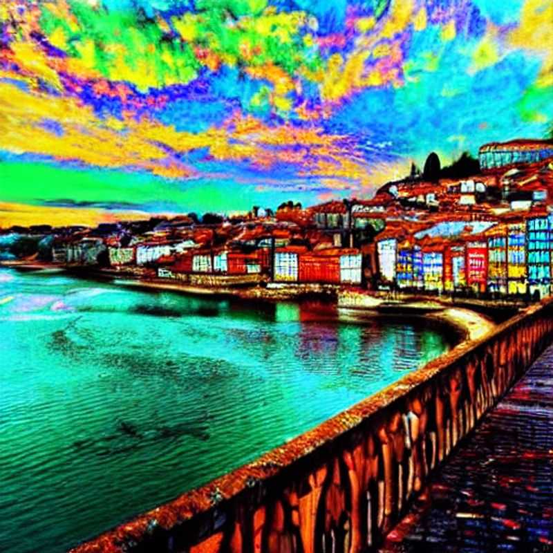 Une vue pittoresque de Porto, Portugal, baignée par la lumière estivale, illustrant l'attrait luxueux potentiel de la ville pour des vacances d'été inoubliables.