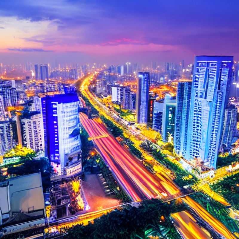 Une vue imprenable sur Ho Chi Minh Ville, baignée par le soleil estival, évoquant l'opulence et l'aventure d'un séjour de luxe au Vietnam.