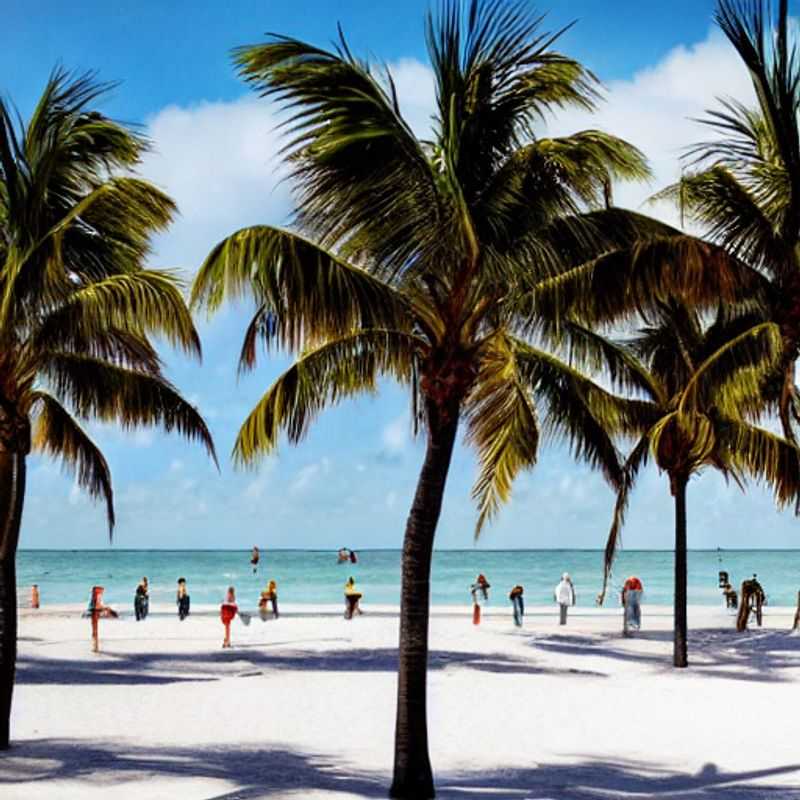Sun-kissed sands and turquoise waters await: A glimpse of the vibrant luxury and relaxed glamour that defines a perfect summer holiday on Miami Beach, USA.