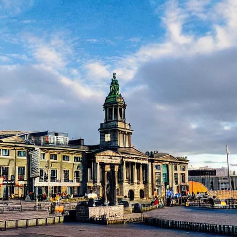 Deux touristes profitant d'une pinte de Guinness dans un pub chaleureux à Dublin, en Irlande, un contraste charmant avec la verdure luxuriante de l'été irlandais - découvrez si Dublin est la destination idéale pour vos vacances d'été de luxe.