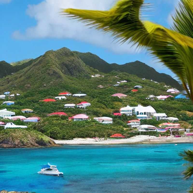 Casais desfrutando do paraíso: águas turquesa e areias brancas de St. Barts, o destino perfeito para férias de luxo inesquecíveis no verão.