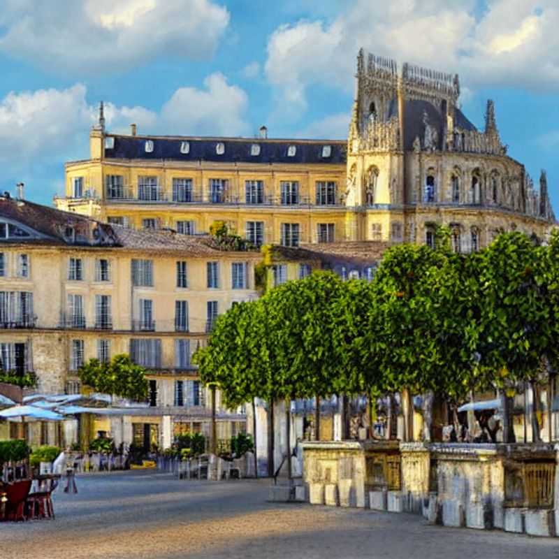 Alt text: Des vignobles luxuriants de Bordeaux s'étendant sous le soleil d'été, un cadre idyllique pour un séjour de luxe inoubliable en France. Imaginez, chers amis, un verre de Margaux à la main...