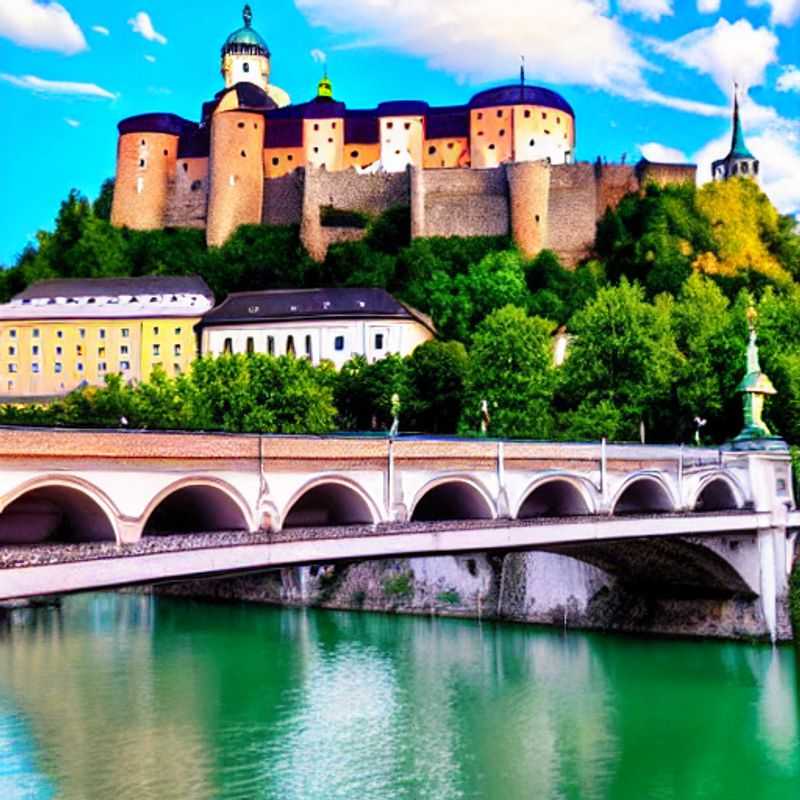 Absolutamente! Dos copas de champán burbujeando con la promesa de un verano lujoso en Salzburgo, Austria, con la imponente fortaleza de Hohensalzburg elevándose como un testigo silencioso de elegancia y opulencia. ¿Listo para descubrir por qué Salzburgo es el destino perfecto para unas vacaciones de lujo inolvidables?