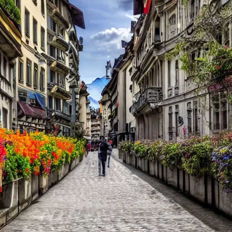 Quatre amis savourant le luxe estival de Genève, en Suisse, une destination idéale pour des vacances de luxe.
