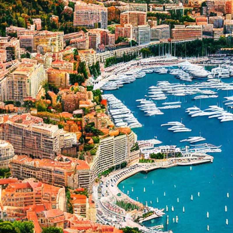 Vue imprenable sur le port scintillant de Monaco, symbole d'un été de luxe inoubliable sur la Côte d'Azur.