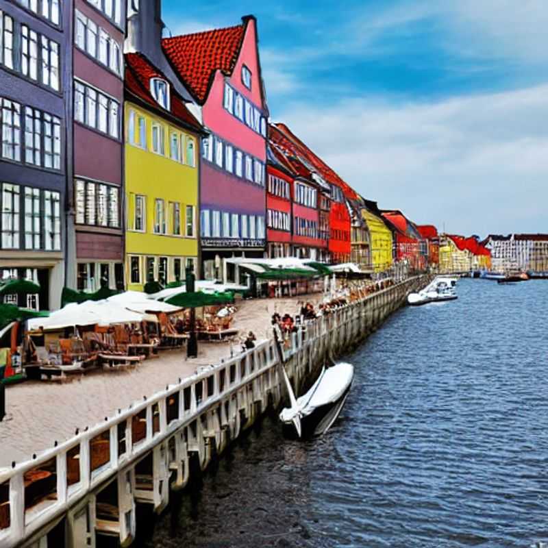 Casais desfrutando da elegância descontraída de Copenhague, Dinamarca, sob o sol de verão – um vislumbre do luxo sutil que aguarda suas férias.