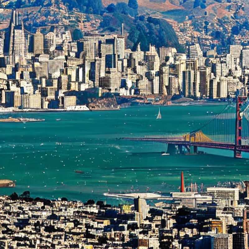 Golden Gate grandeur: A panoramic view of San Francisco bathed in summer sunshine, hinting at the luxurious experiences awaiting discerning travelers in this iconic city.