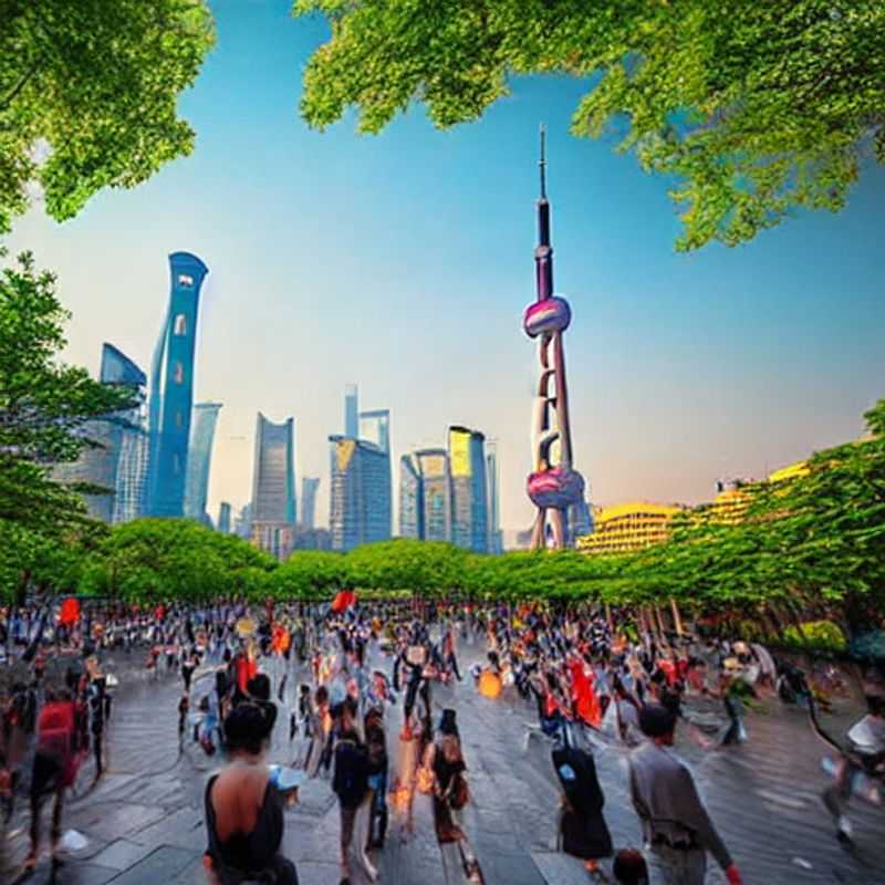 Silhouettes against the futuristic Shanghai skyline: A glimpse into the vibrant luxury awaiting you on a summer holiday in China's dazzling metropolis.