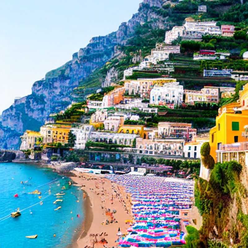 Deux couples profitant du soleil éclatant de la côte amalfitaine, une destination de rêve pour des vacances d'été luxueuses en Italie.
