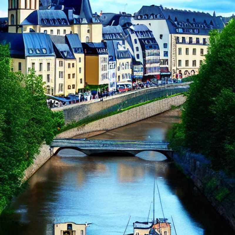 Luxembourg City's elegant skyline bathed in summer sunshine, showcasing its blend of historical grandeur and modern luxury – the perfect destination for a discerning summer getaway.