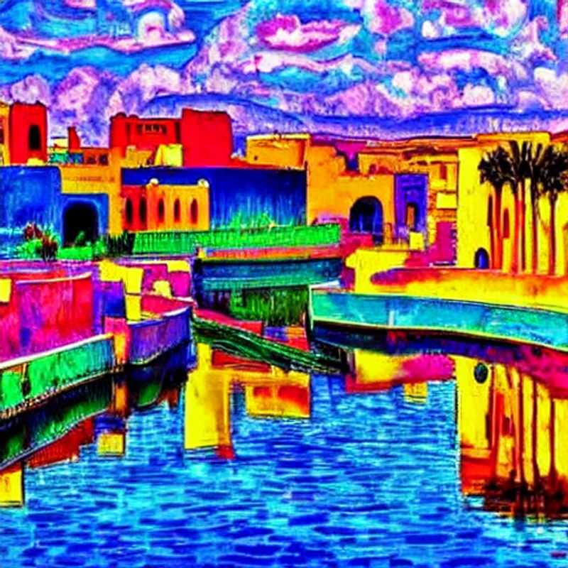 L'éclat luxueux de Marrakech, Maroc, capturé en été, promettant un séjour inoubliable entre riads somptueux et oasis de fraîcheur.