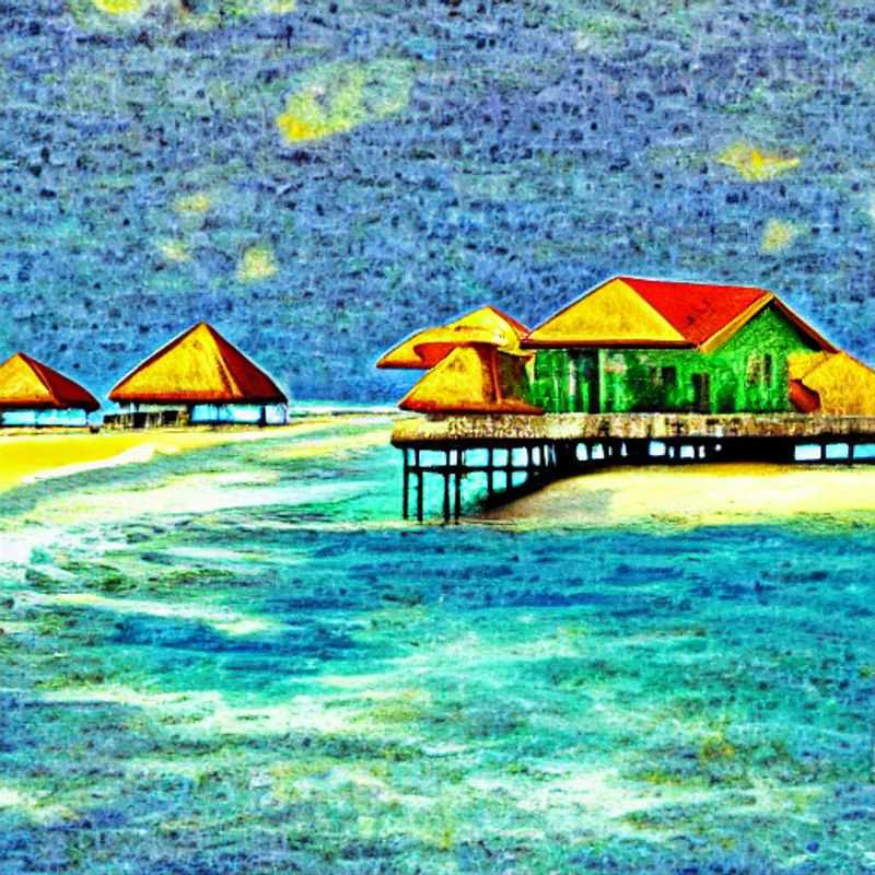 Un couple profitant des eaux turquoise cristallines et des plages de sable blanc immaculées aux Maldives, incarnant le luxe et la tranquillité d'une escapade estivale idéale.