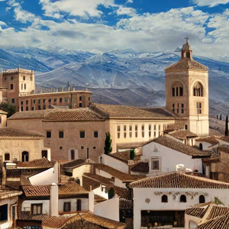 The Alhambra palace bathed in the warm Andalusian sun, a luxurious summer oasis awaiting discovery in Granada, Spain. Is it good for a luxury holiday? Absolutely, *mi amigos*!