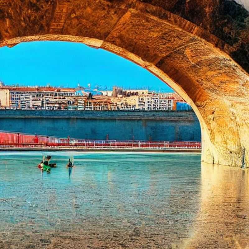 Un couple élégant profitant du soleil éclatant et des eaux cristallines de Valencia, en Espagne, lors de leurs vacances estivales de luxe.