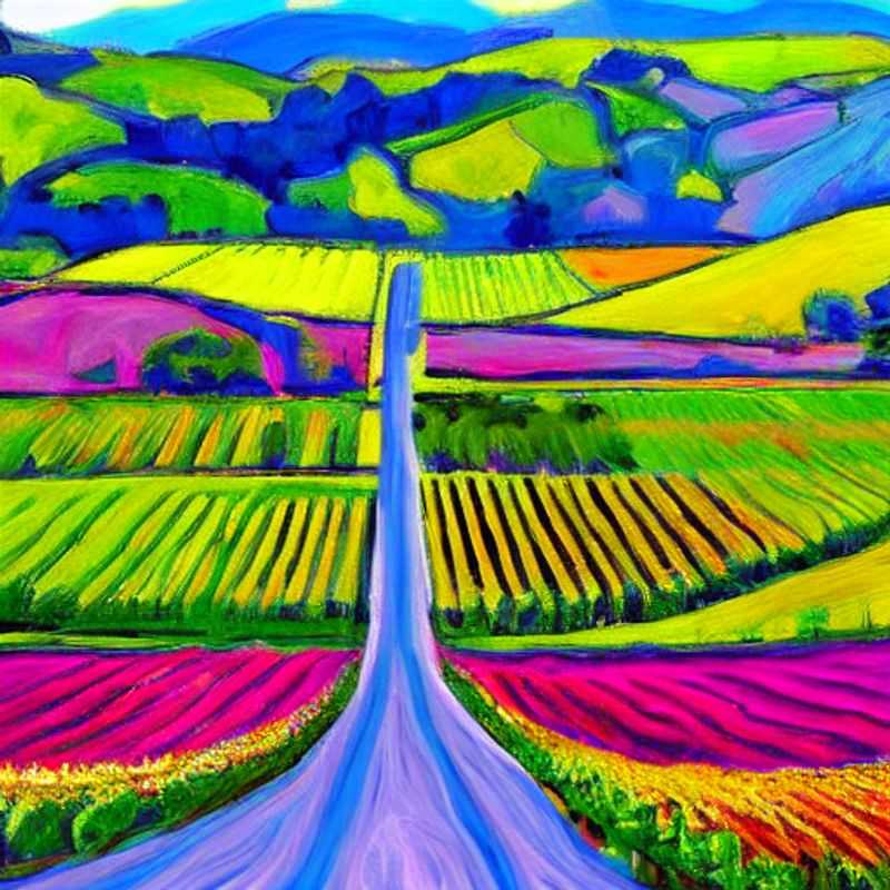 Deux verres de vin raffiné se reflétant dans les vignes verdoyantes de la Napa Valley, incarnant le luxe et la détente estivale sous le soleil californien.