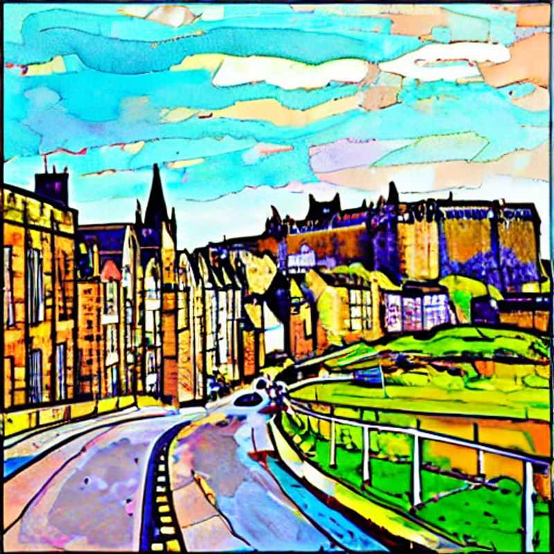 Edinburgh basks in the golden glow of a summer sunset; a luxurious panorama showcasing why this historic city is a prime destination for discerning travellers seeking an unforgettable, high-end holiday in the UK.