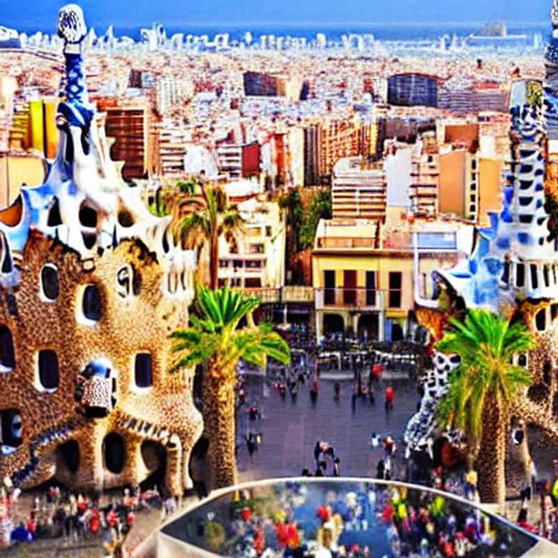 Dos parejas disfrutando de la belleza del verano en Barcelona, España, una opción ideal para unas vacaciones de lujo.
