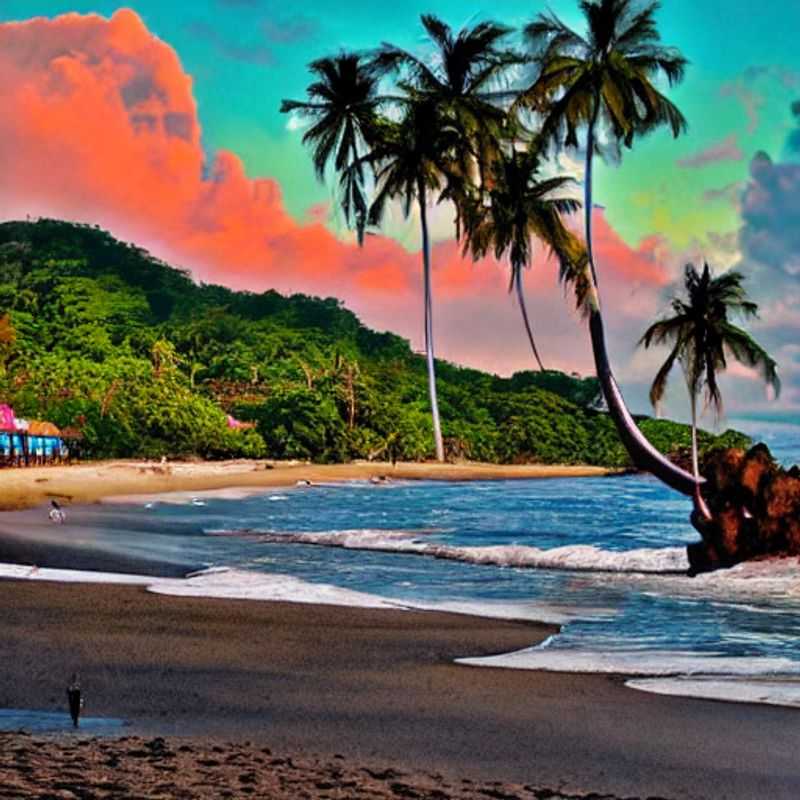 For an image alt text in French for an image of Puerto Viejo, Costa Rica in an article guide about Is Puerto Viejo, Costa Rica good for a luxury summer holiday? here are a few options, keeping in mind the spirit of a luxury tour guide and SEO best practices: