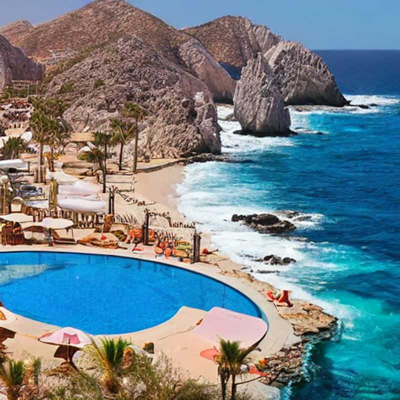 Dos parejas disfrutando del lujo y la belleza de Los Cabos, México en un soleado día de verano, ¿Es Los Cabos, México ideal para unas vacaciones de lujo en verano?