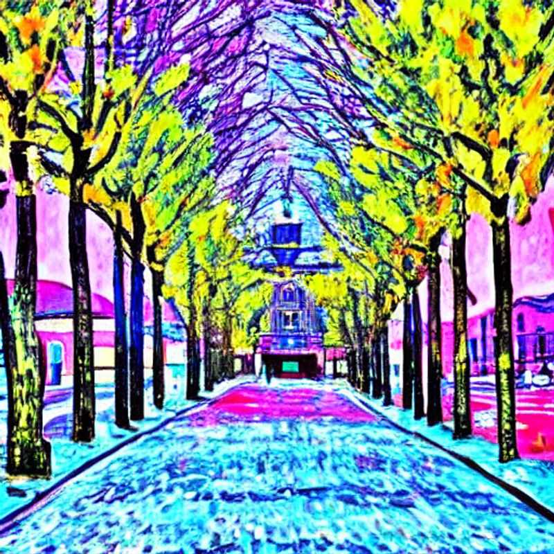 Lush green trees framing the opulent architecture of Munich, Germany, beckoning discerning travelers to discover its refined elegance and luxurious summer offerings.