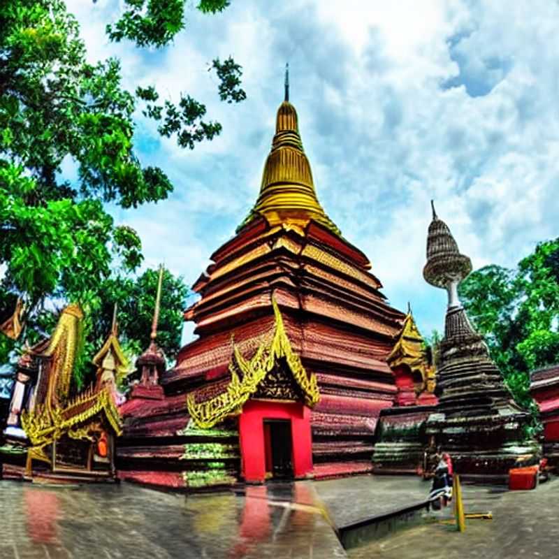 Douceur estivale de Chiang Mai : découvrez les temples dorés et la nature luxuriante qui invitent à un séjour de luxe inoubliable. (Summer sweetness of Chiang Mai: Discover the golden temples and lush nature that invite you to an unforgettable luxury stay.)