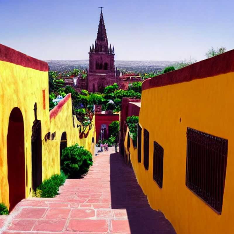 Sun-drenched rooftops of San Miguel de Allende, a vibrant tapestry of color and history, beckoning those seeking a luxurious and unforgettable summer escape.