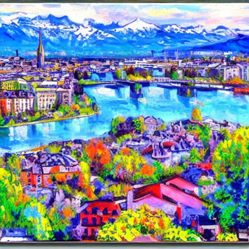 Genève sous le soleil d'été : Un aperçu du luxe et de l'élégance qui vous attendent lors de vos vacances estivales en Suisse. (Geneva under the summer sun: A glimpse of the luxury and elegance that awaits you during your summer vacation in Switzerland.)