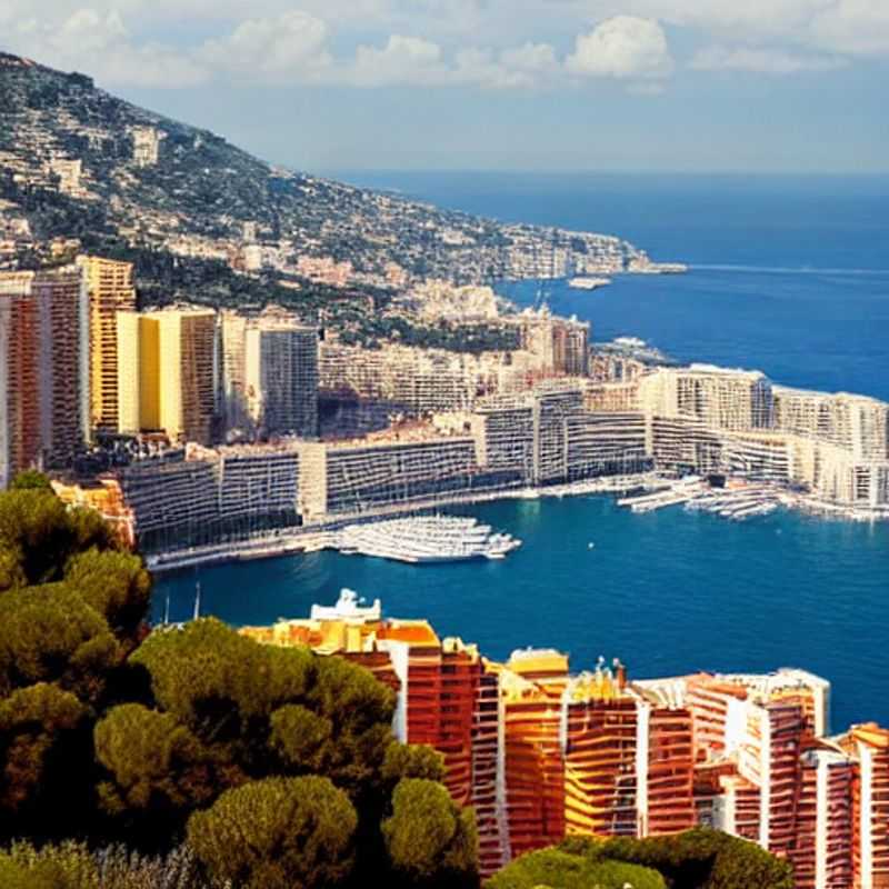 Vue imprenable sur Monte-Carlo, Monaco, scintillant sous le soleil d'été. Laissez-vous tenter par le luxe et l'élégance de cette destination idyllique.