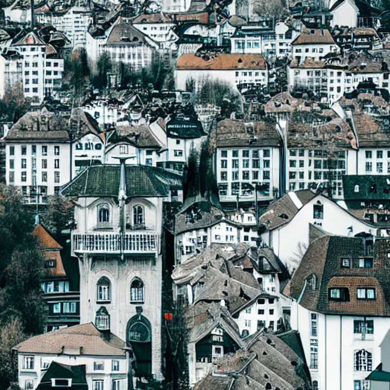 Vue panoramique de Zurich, Suisse, baignée de soleil estival, illustrant l'élégance et le luxe qui en font une destination prisée pour les vacances d'été.