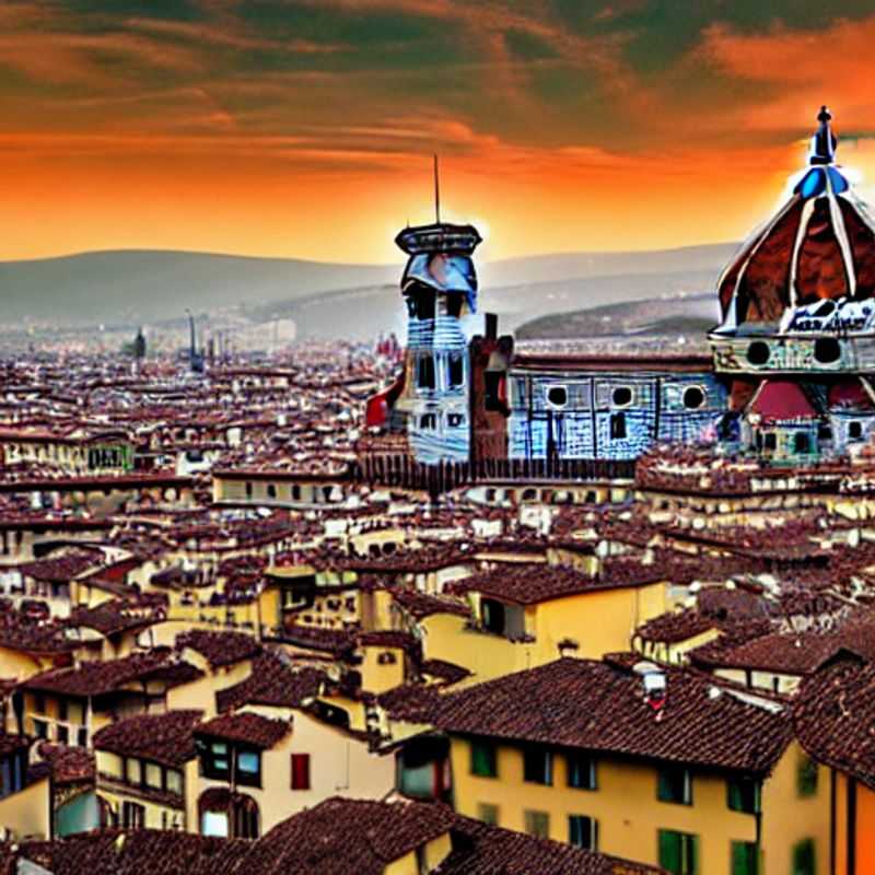 Golden hour bathes the Ponte Vecchio in Florence, Italy, showcasing the city's timeless beauty and inviting charm, perfect for a luxurious summer holiday exploration.