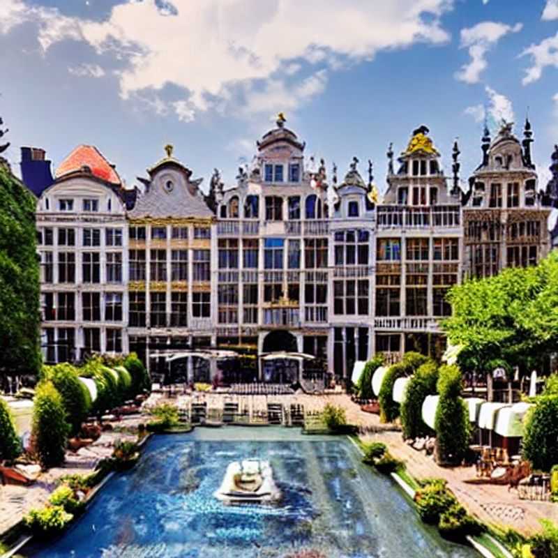 Sun-drenched Grand Place in Brussels, Belgium, showcasing the architectural splendor and vibrant atmosphere that defines a luxurious summer holiday in the heart of Europe.