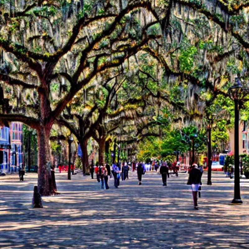 Élégance sudiste sous le soleil d'été : une vue luxueuse de Savannah, USA, explorant si cette ville historique est une destination idéale pour des vacances estivales haut de gamme.