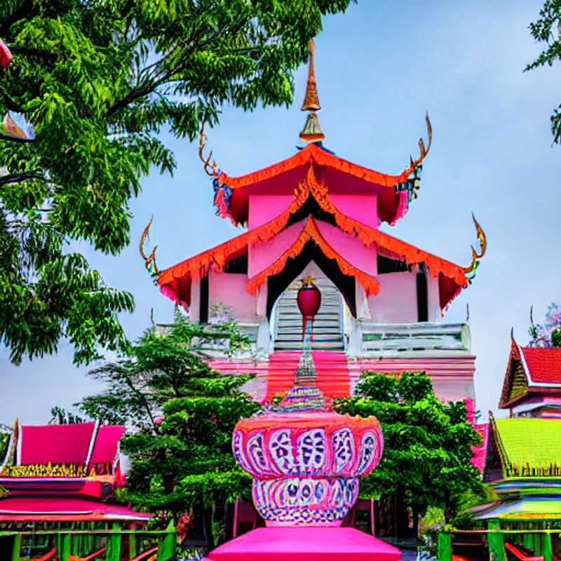 Couple profitant d'une expérience de luxe à Chiang Mai, en Thaïlande, se prélassant au bord d'une piscine à débordement avec vue sur les rizières luxuriantes lors d'un parfait séjour estival.