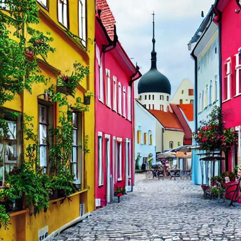Deux couples profitant du charme estival de Tallinn, en Estonie, lors de leurs vacances de luxe estivales.