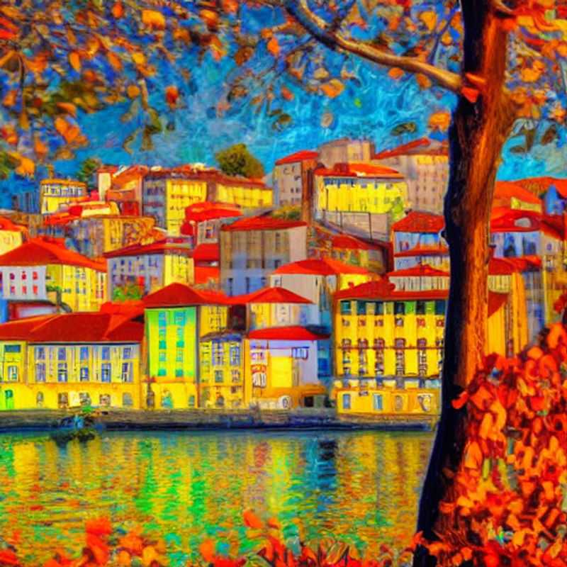 Douro River shimmering under the Portuguese sun, showcasing Porto's vibrant Ribeira district – a perfect backdrop for a luxurious summer getaway.