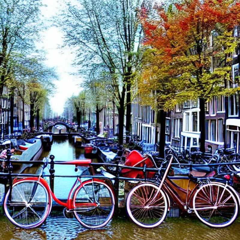 Canaux d'Amsterdam scintillants sous le soleil estival, un cadre idyllique pour une escapade de luxe inoubliable aux Pays-Bas. (Amsterdam's canals shimmering under the summer sun, an idyllic setting for an unforgettable luxury getaway in the Netherlands.)