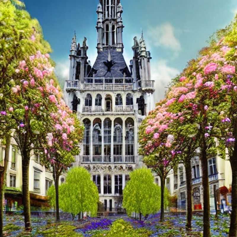 Grand Place elegance meets summer sunshine: Discovering luxury amidst the architectural splendor of Brussels, Belgium, on a sun-drenched summer holiday.