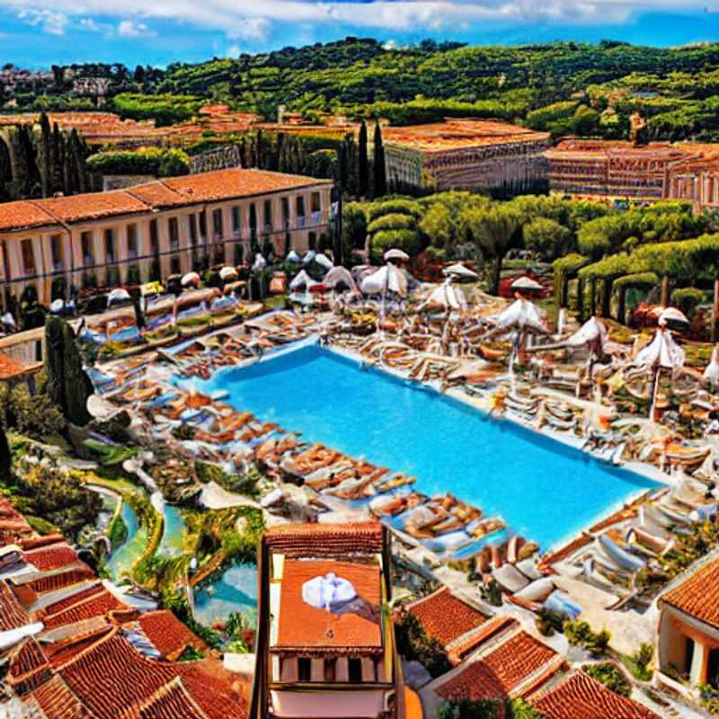 Deux couples profitant du soleil estival et du charme historique de la fontaine de Trevi à Rome, Italie, lors de leurs vacances luxueuses d'été.