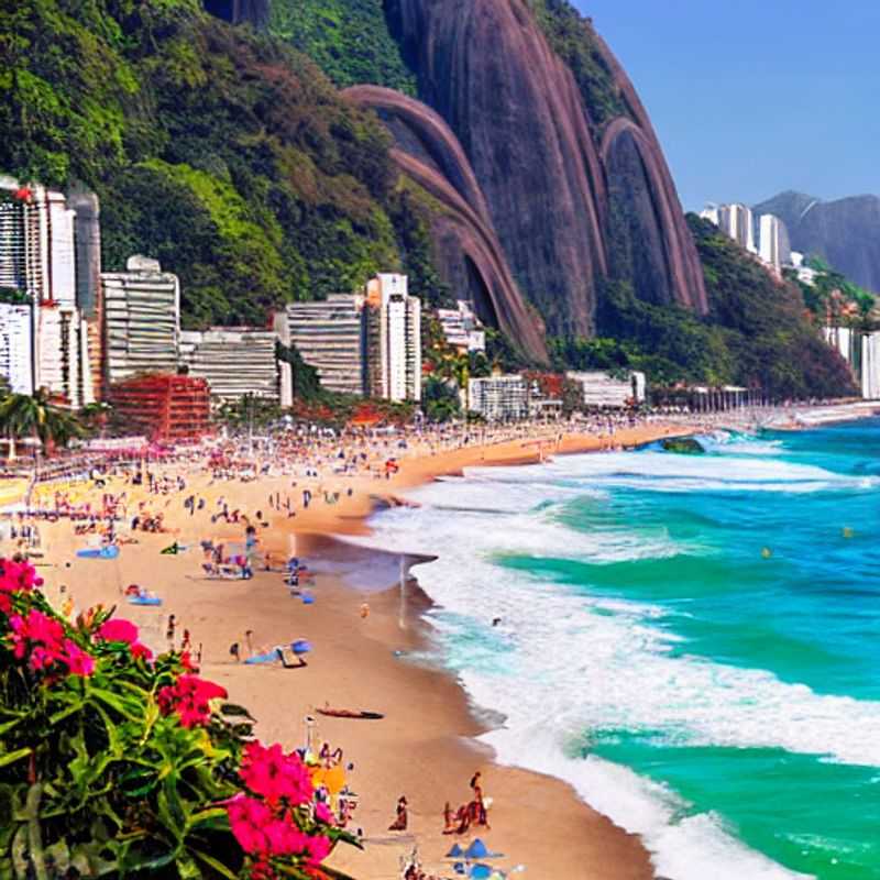 Dos lujosas tumbonas aguardan en la dorada arena de Río de Janeiro, Brasil, invitando a un veraneo de ensueño y descubriendo si esta ciudad maravillosa es el destino perfecto para unas vacaciones de lujo.