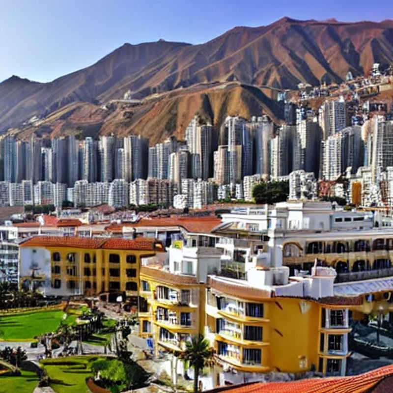 L'élégance côtière de Lima, Pérou, un décor somptueux pour des vacances d'été luxueuses, avec vue sur le Pacifique scintillant. (The coastal elegance of Lima, Peru, a sumptuous setting for a luxurious summer vacation, with a view of the glittering Pacific.)