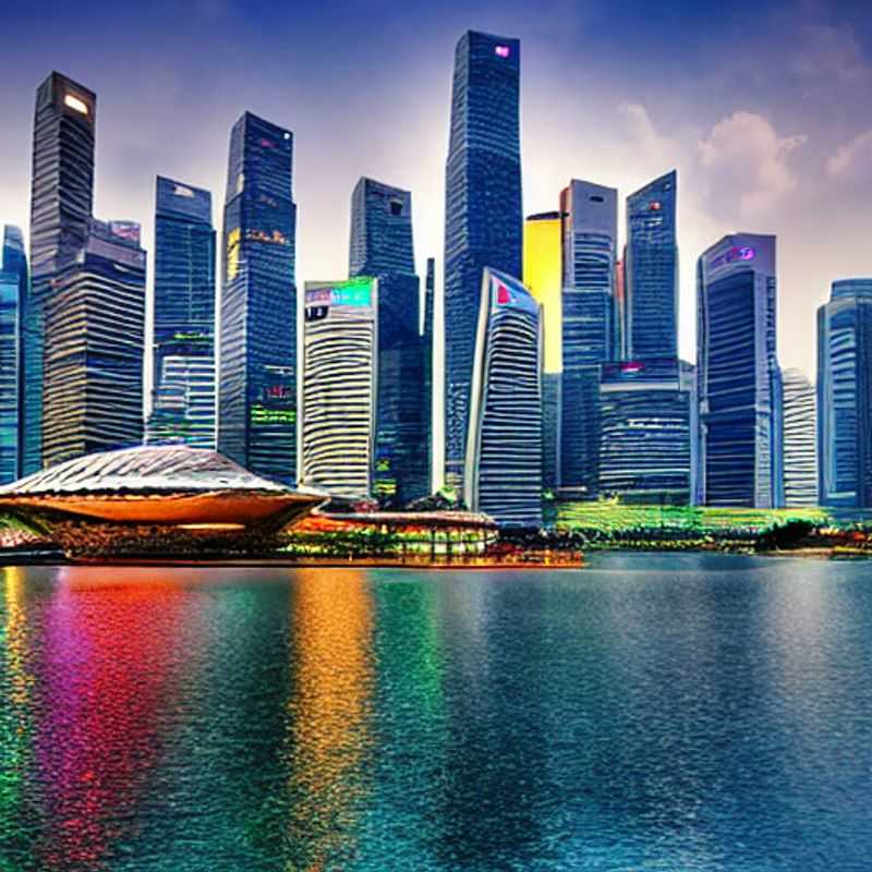 Deux couples profitent du luxe et de l'élégance de Singapour, Singapour, lors de leurs vacances estivales somptueuses.