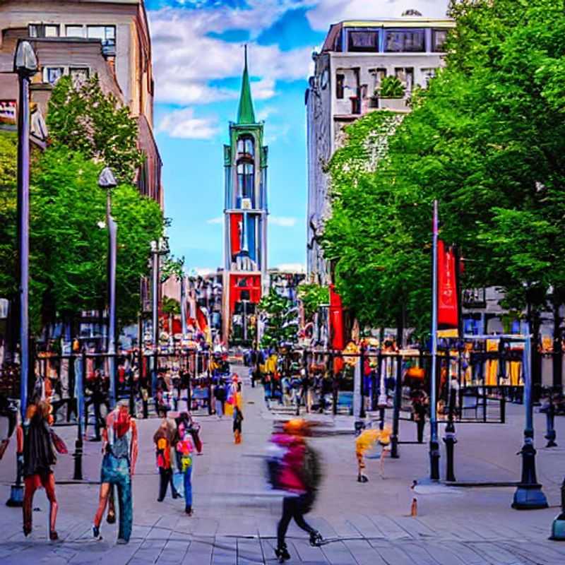 Montréal sous le soleil estival : une vue imprenable qui révèle le charme et le luxe d'une destination de vacances d'exception au Canada.