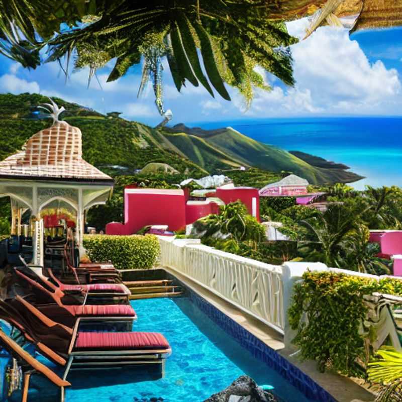 Deux couples profitant de la beauté envoûtante des plages de sable blanc d'Antigua, dans les Caraïbes, lors de leurs vacances estivales de luxe.