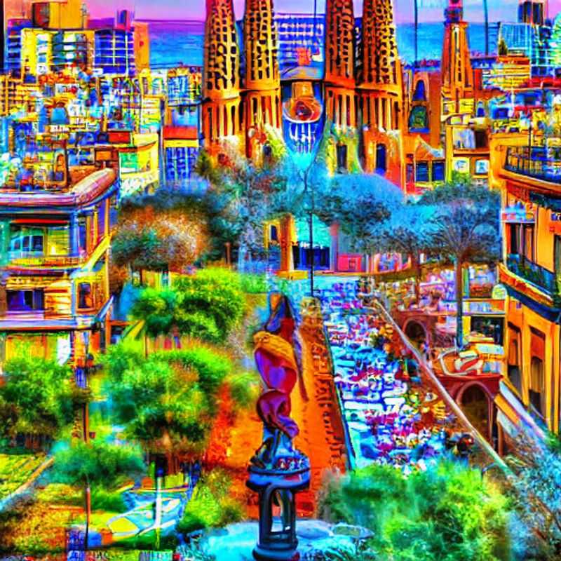 Bask in the golden Barcelona sun: Luxurious rooftop pools overlooking the vibrant city skyline, a taste of summer bliss on a luxury holiday in Spain.