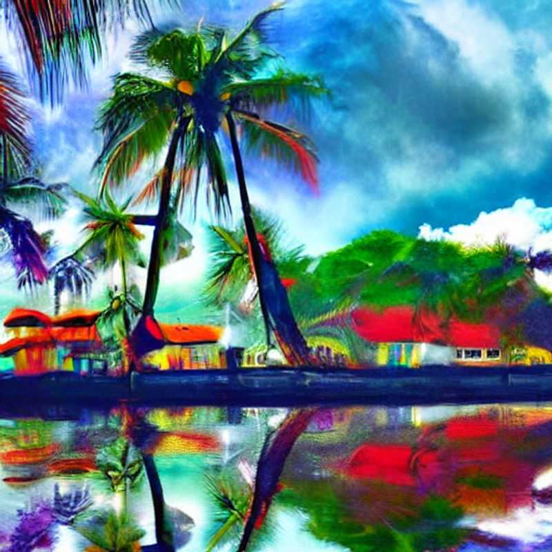 Deux personnes se relaxant sur une plage de sable noir immaculée à Puerto Viejo, Costa Rica, savourant le luxe décontracté et l'ambiance tropicale de leurs vacances d'été.