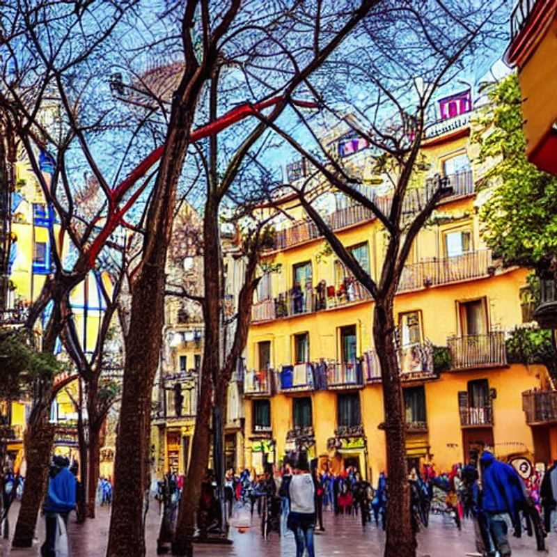 French: Vue imprenable sur Barcelone, Espagne, depuis une terrasse luxueuse, capturant l'essence d'un été méditerranéen inoubliable, la preuve que Barcelone est bien la destination idéale pour des vacances estivales de luxe.