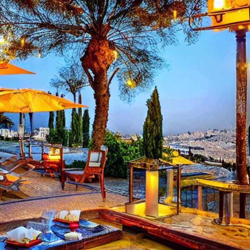 Deux couples profitant de la beauté ensoleillée de Jérusalem, Israël, lors de leurs vacances d'été luxueuses - une destination parfaite pour une escapade estivale raffinée.